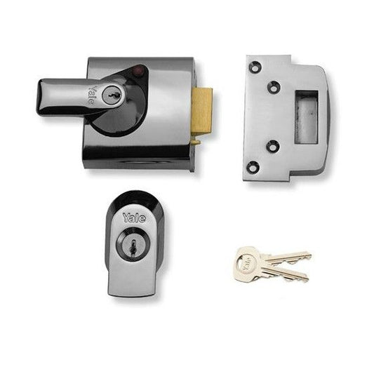 YALE P-BS2-CH-CH-40 X-TECH HIGH SECURITY NARROW CYLINDER NIGHTLATCH 40MM CHROME