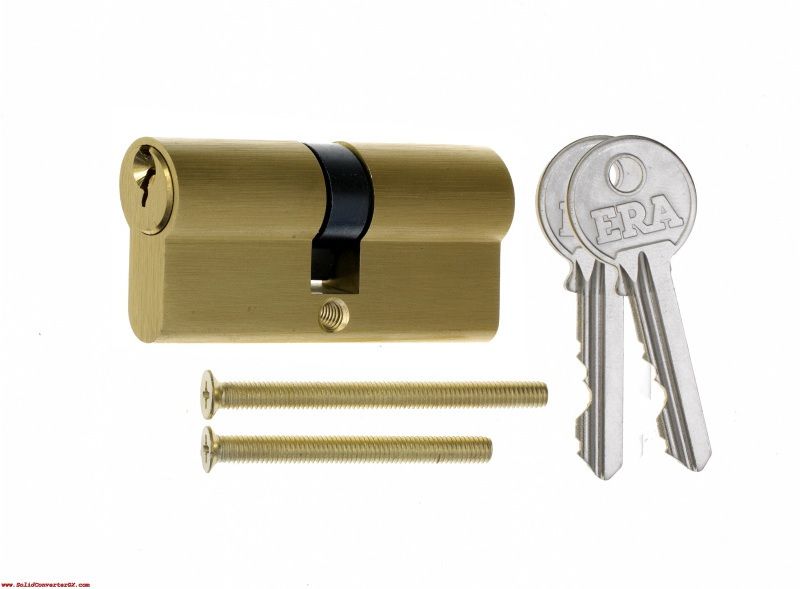 ERA 6 PIN EURO DOUBLE CYLINDER 30/30 BRASS VISI PACK 4051-32