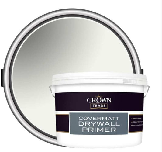 CROWN TRADE COVERMATT EMULSION DRY WALL PRIMER 10l WHITE 5074888