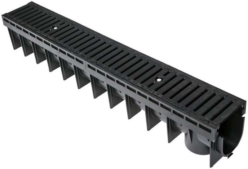 CLARK DRAIN C250 CHANNEL C/W DUCTILE IRON NARROW SLOT GRATING CD437
