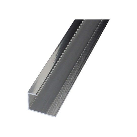 WWSPOLSILVERENDSTOP WETWALL MERMAID END CAP 2420mm POLISHED SILVER