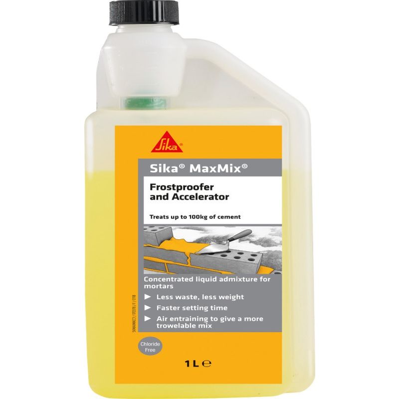 Sika Maxmix Concentrated Frostproofer & Accelerator 1L SKMAXMACC1