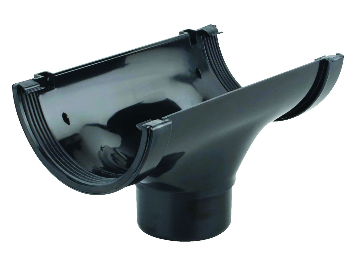 OSMAROOFLINE 6T606B PVCU RUNNING OUTLET 150mm BLACK