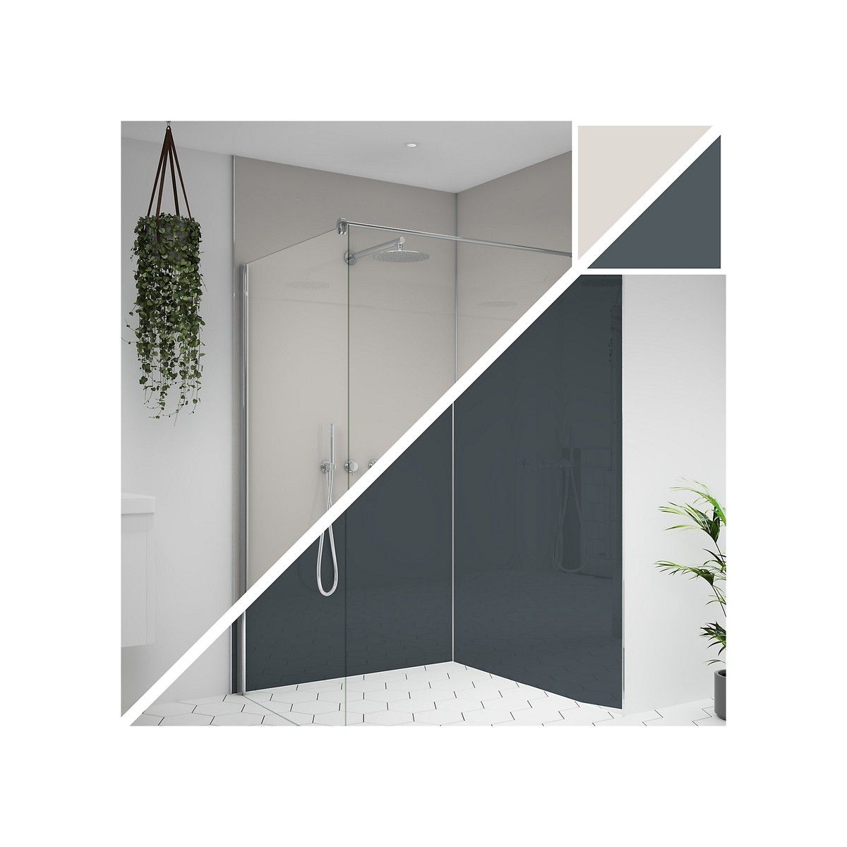 WETWALL ALLOY PANEL 4 x 600 x 2440mm MALIBU GREY/STORM BLUE SWA-MGSB-2440X600X4