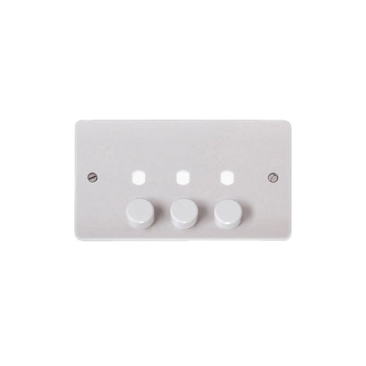 CLICK CMA147PL 3-GANG DIMMER PLATE & KNOBS