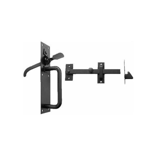 A PERRY NO 20/2S LIGHT SUFFOLK LATCH LONG THUMB LOOSE BLACK 20/20000BK