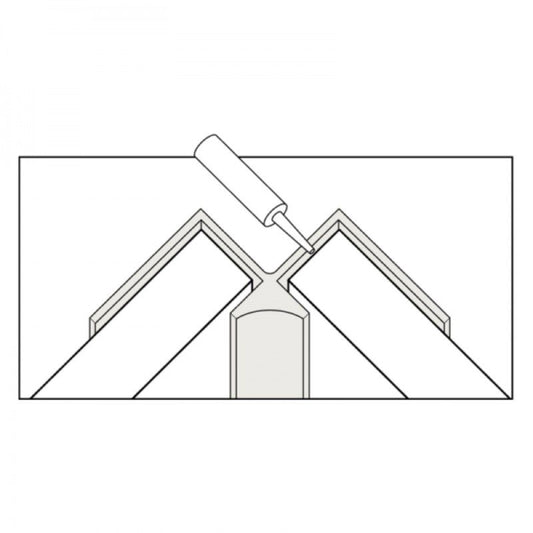 SHOWERWALL MSSWAEINTWHI02500 ALUMINIUM INTERNAL CORNER TRIM 11 x 2450mm WHITE