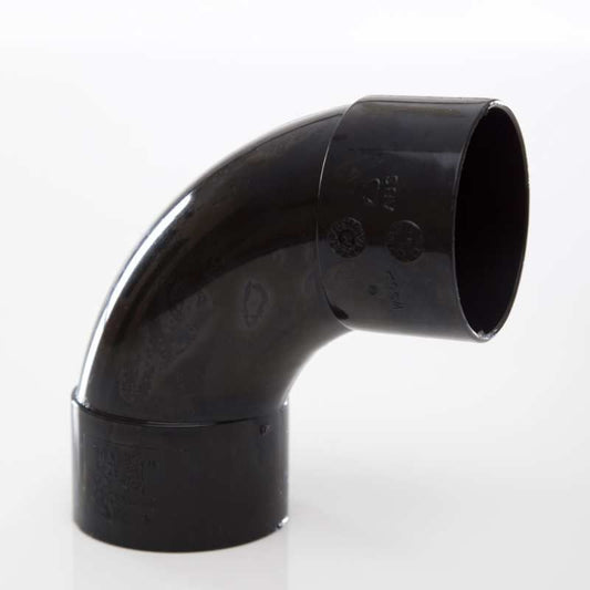 POLYPIPE ABS SWEPT BEND 50mm x 92.5deg WS52 WS52B BLACK