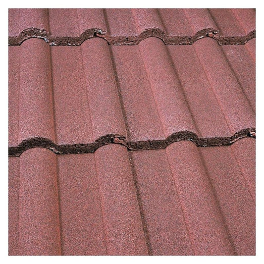 MARLEY DOUBLE ROMAN ROOF TILE GRANULAR DARK RED MA10326