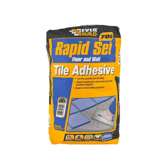 Everbuild 705 Rapid Set Tile Mortar 20Kg RAPID20