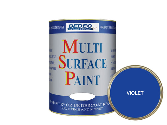BEDEC SOFT GLOSS MULTI SURFACE PAINT 750ml VIOLET BEDE2KA1197/29