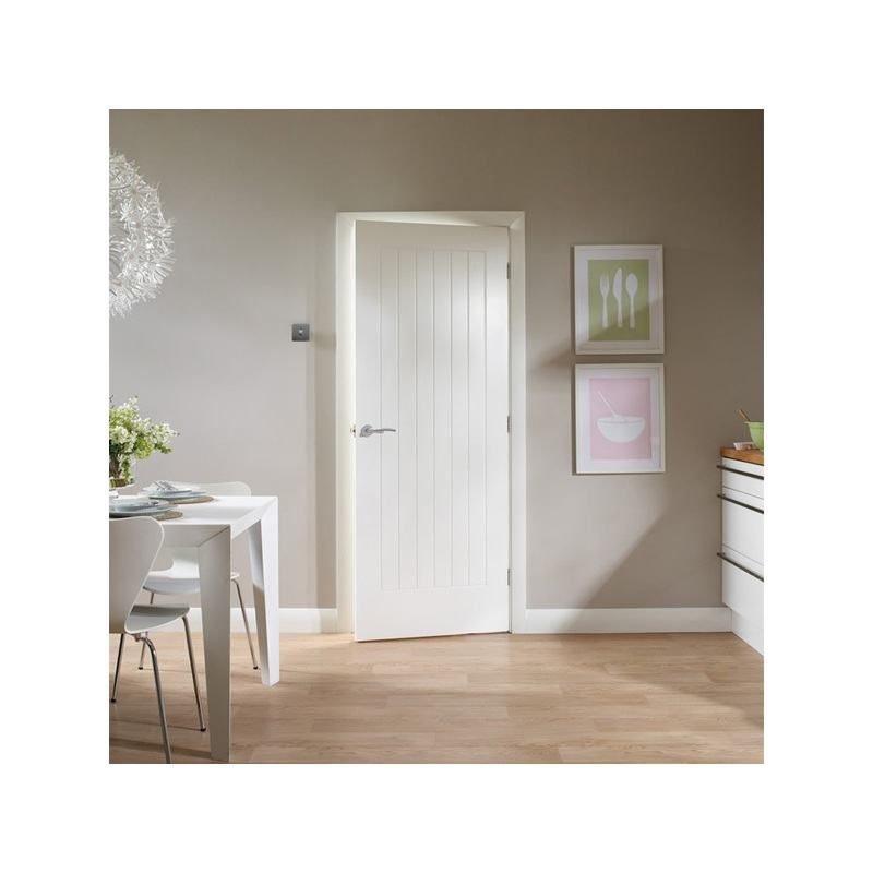 XL WHITE PRIMED INTERNAL SUFFOLK DOOR WPSUF30 1981 X 762 X 35MM (30")