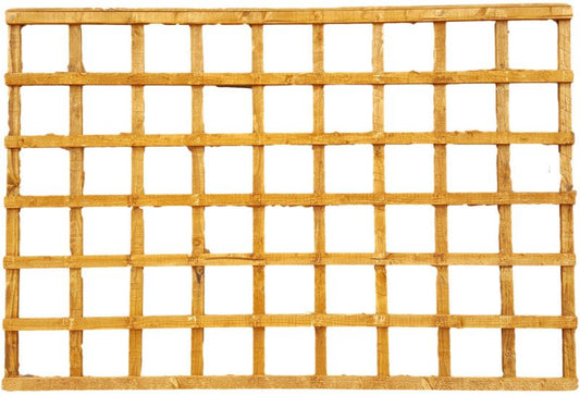 DENBIGH TIMBER PTB 3" SQUARE TRELLIS PANEL 6 x 1' SQ3"6X1PTB