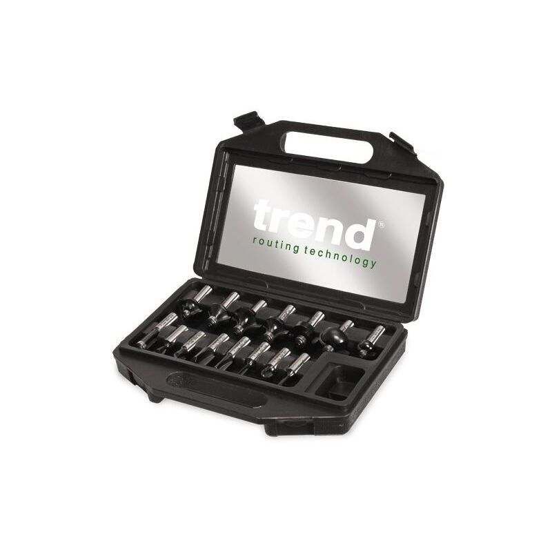 TREND SET/SS9X1/2TC 15 PIECE 1/2 SHANK TCT ROUTER CUTTER SET