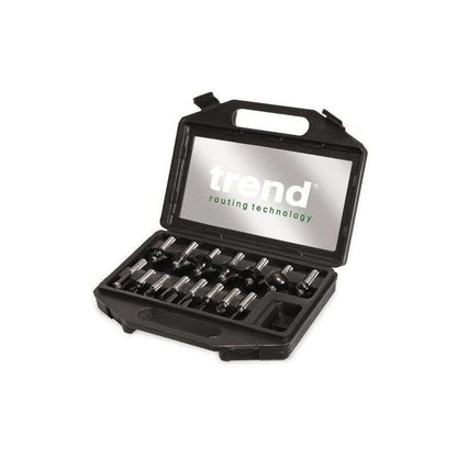 TREND SET/SS9X1/2TC 15 PIECE 1/2 SHANK TCT ROUTER CUTTER SET