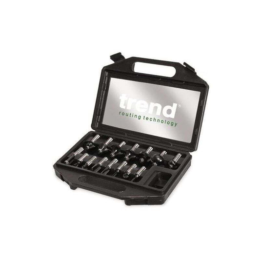 TREND SET/SS9X1/2TC 15 PIECE 1/2 SHANK TCT ROUTER CUTTER SET
