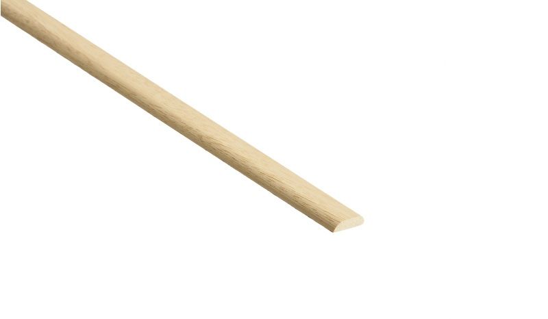 LIGHT HARDWOOD D MOULD 46 x 6mm 2.4m RTM846