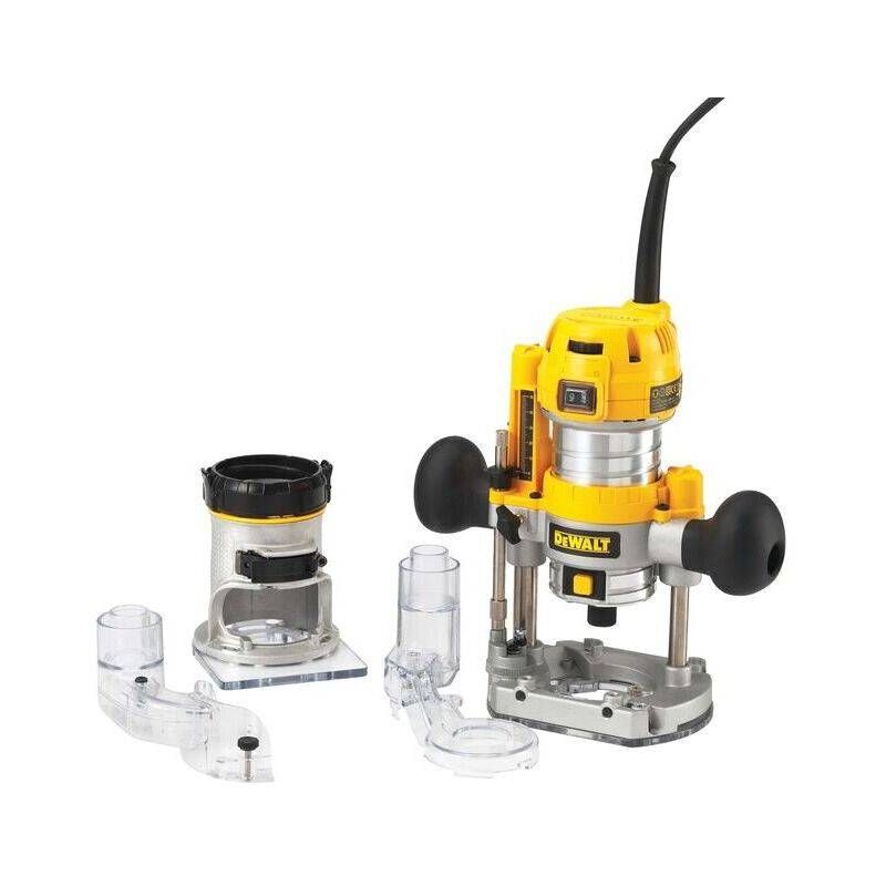 DeWalt 1/4 Combination Plunge & Fixed Base Router 240V | D26204K-GB