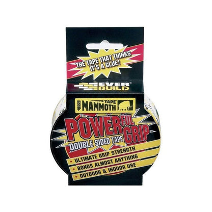 Everbuild Mammoth Powerful Grip Double Sided Tape 2.5M x 25mm 2POWERGRIP25