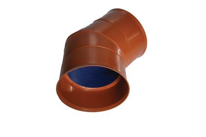 POLYPIPE RIDGISEWER 450mm x 45deg RIDGISEWER BEND RSWB450458