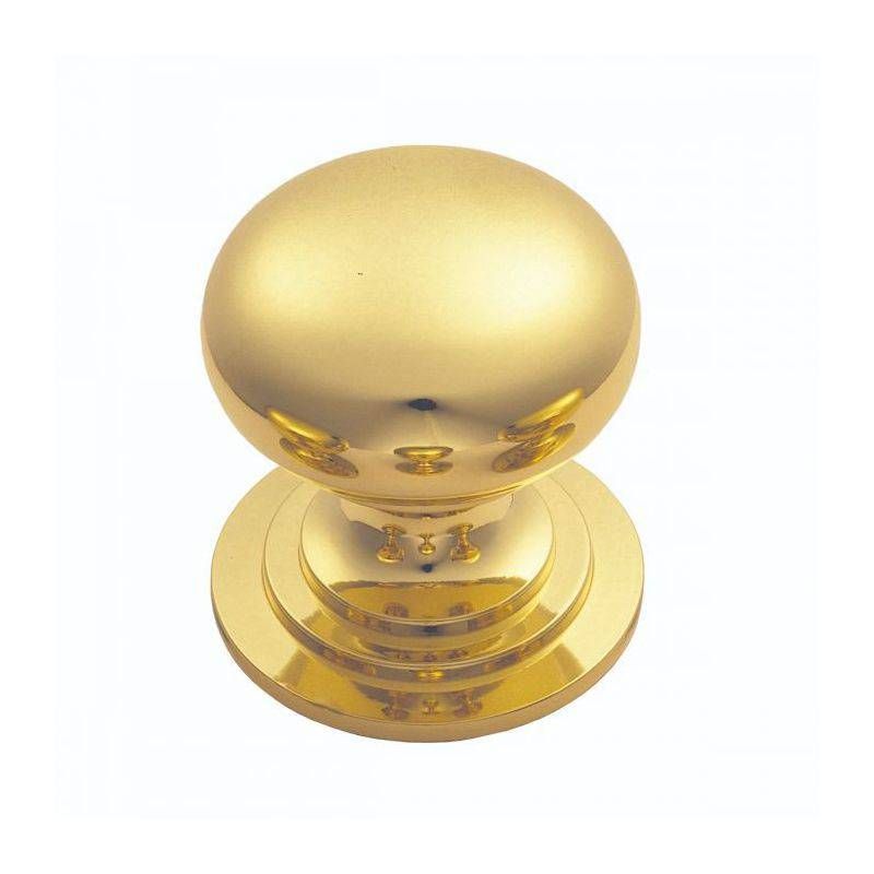 CARLISLE BRASS CUPBOARD KNOB POLISHED BRASS 38mm ICKPB38/BP