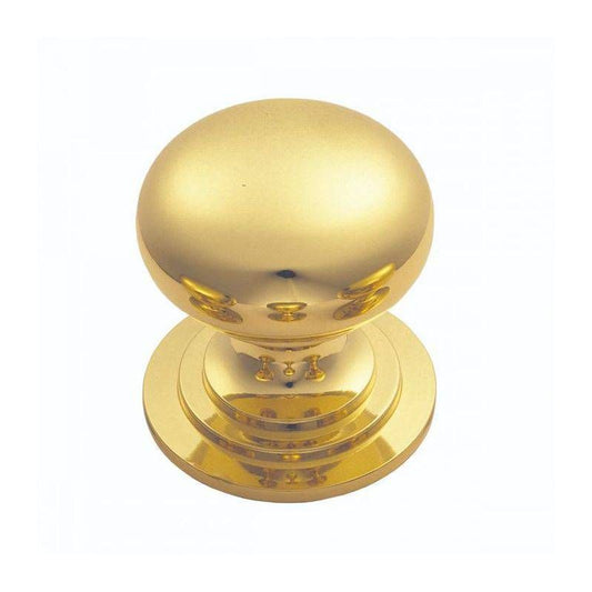 CARLISLE BRASS CUPBOARD KNOB POLISHED BRASS 38mm ICKPB38/BP