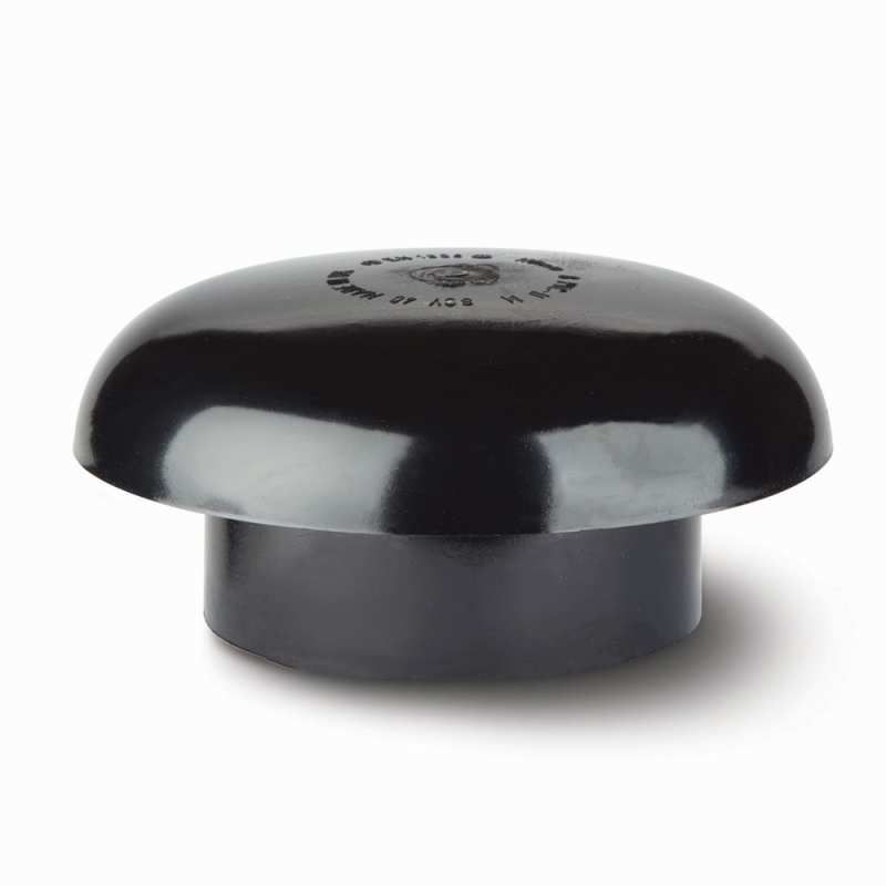 POLYPIPE SOIL VENT COWL 110mm SCV40 SCV40B BLACK