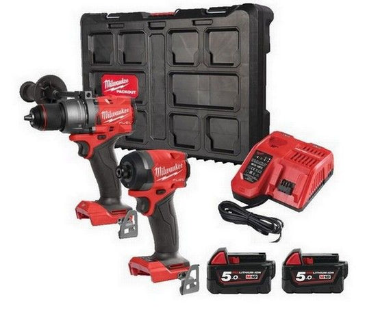 MILWAUKEE M18FPP2A3-502X 18v FUEL BRUSHLESS TWIN PACK 2 x 5.0ah LI-ION BATTERIES