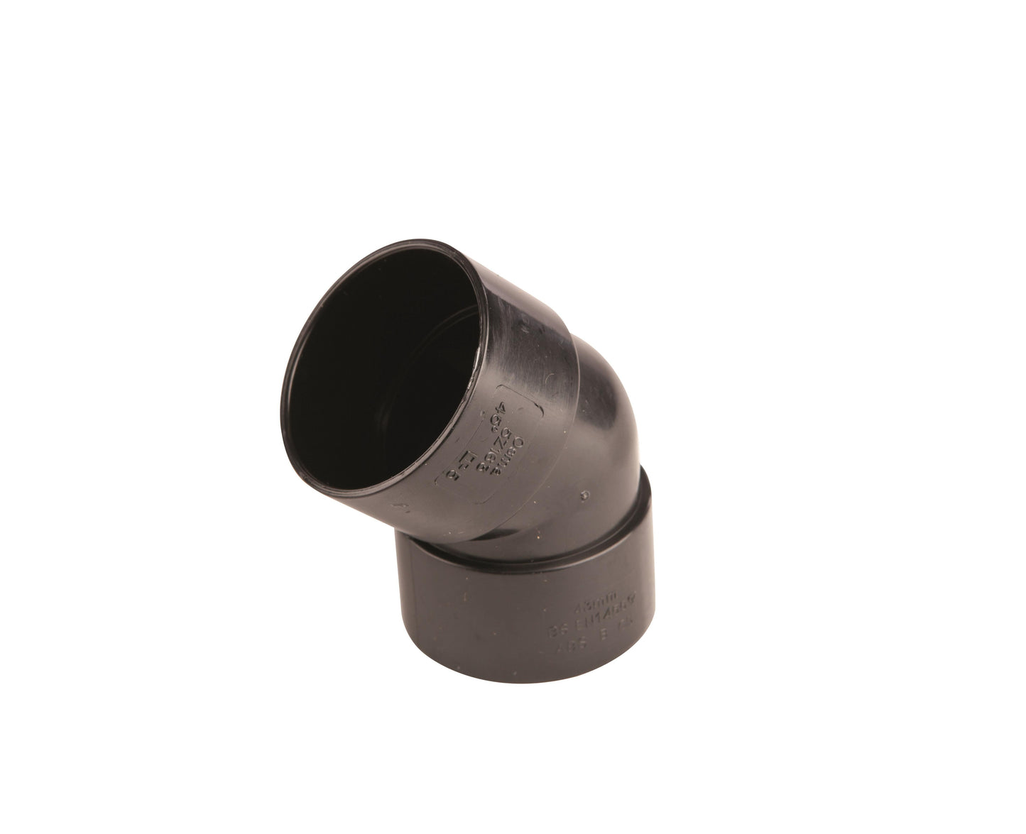OSMASOIL BEND 45deg 50mm 2Z163B BLACK