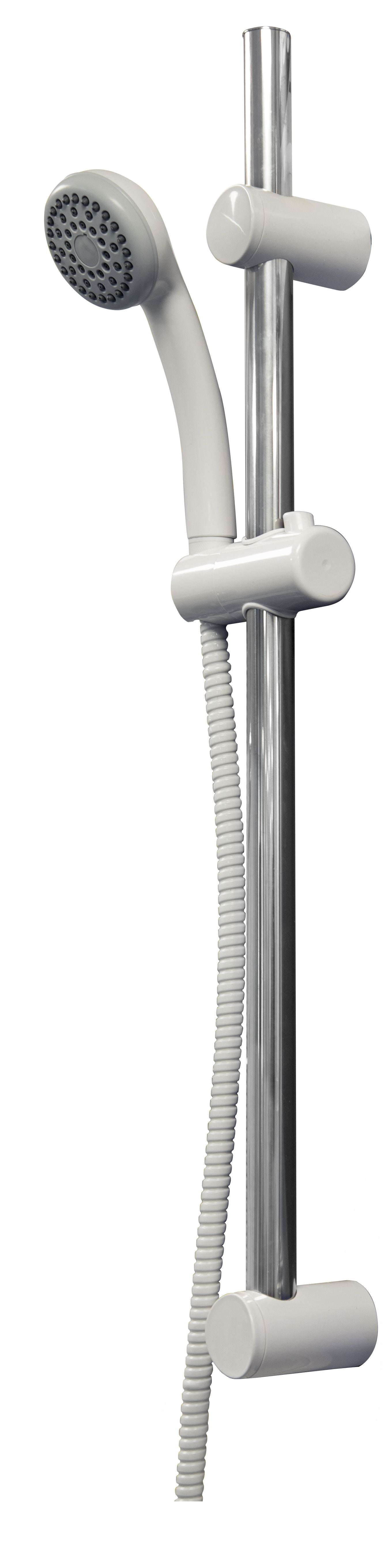 CROYDEX AM250922 1 FUNCTION SHOWER SET & RISER WHITE