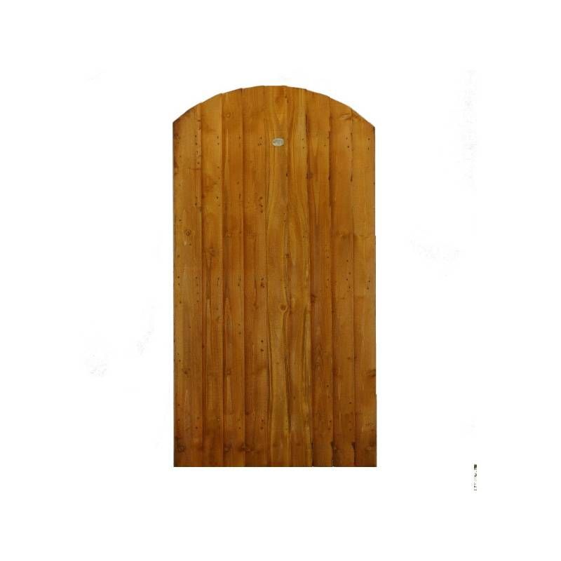 TAFS SALOP ARCH TOP FEATHEREDGE GATE 1750 x 915mm AUTUMN GOLD PATFG