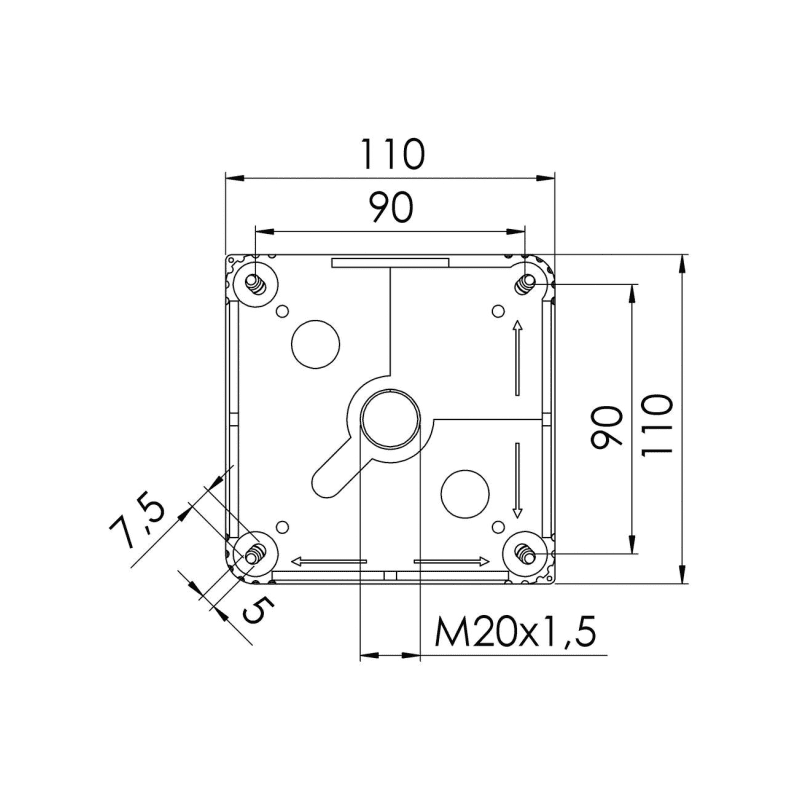 WISKA 10061779 COMBI 607/5 INC 5 POLE IP67 BLACK
