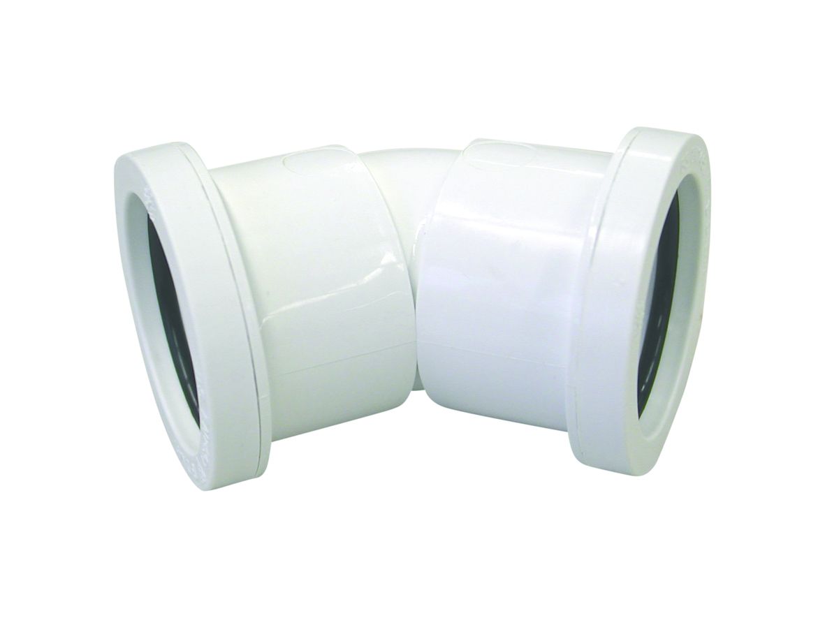 OSMAWELD 5W163 PP BEND 45deg 40mm 5W163W WHITE