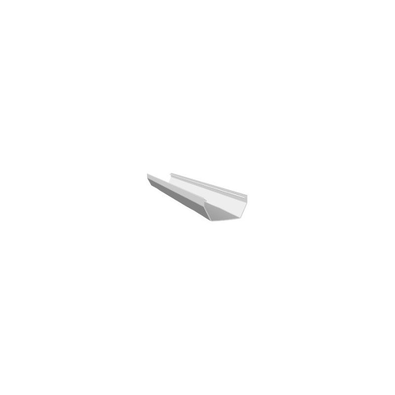 FREEFLOW SQUARE GUTTER 4m WHITE FSG400