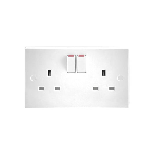 NEXUS 922 2-GANG SWITCHED SOCKET 13a