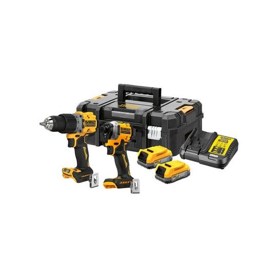 DeWalt 18V Xr Brushless G3 Twin Kit (Dcd805+Dcf850) 2 x Compact Power | DCK2050E2T-GB