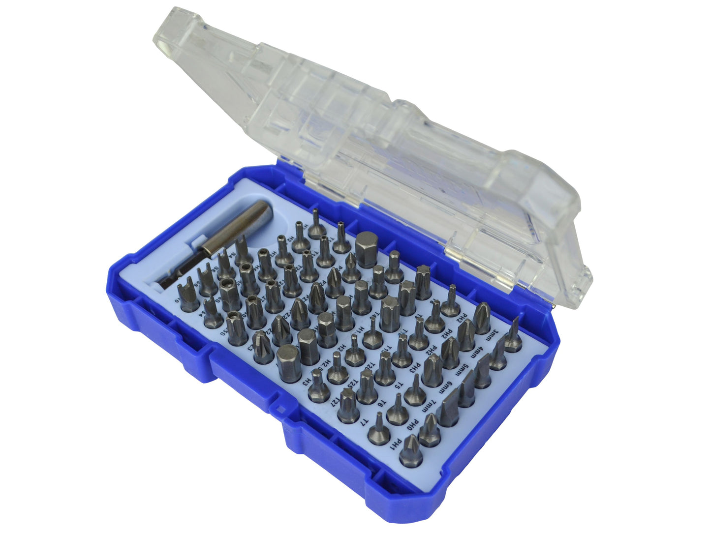 FAITHFULL FAISBSET61 CHROME VALDIUM SCREWDRIVER BIT SET (61 PIECE)