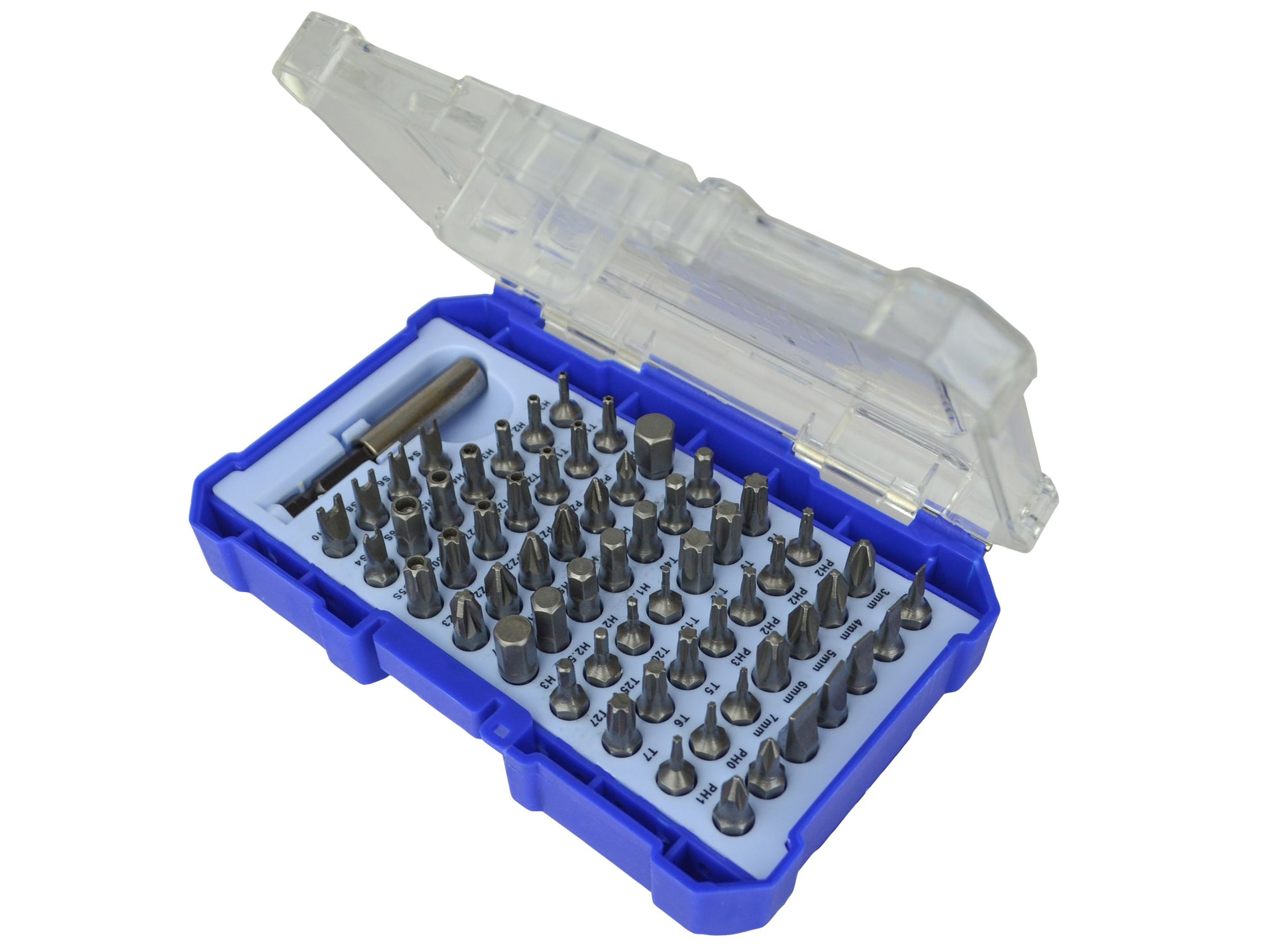 FAITHFULL FAISBSET61 CHROME VALDIUM SCREWDRIVER BIT SET (61 PIECE)
