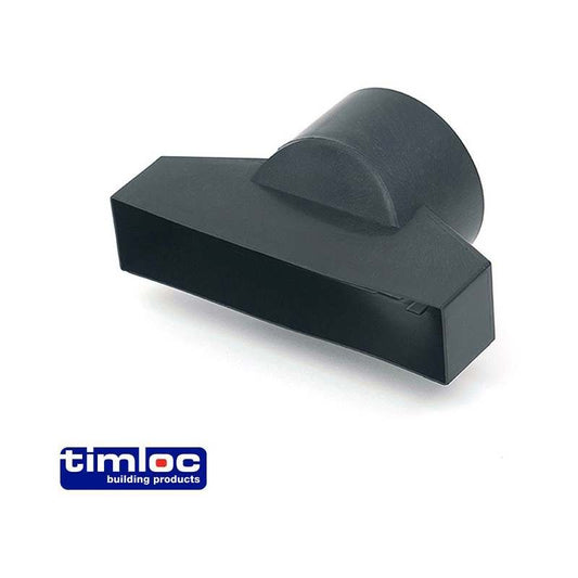 TIMLOC DUCT ADAPTOR FOR 1201 FLOOR VENT BLACK 1205