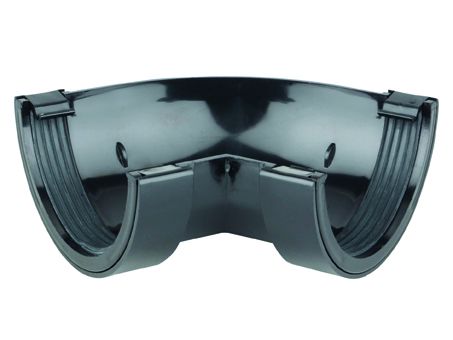 OSMA 0T016 ROUND PVCU GUTTER ANGLE 60deg 112mm 0T016B BLACK
