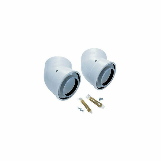 WORCESTER GREENSTAR OILFIT 100/150mm 45deg ELBOW (PAIR) UTILITY 32/50 & 50/70 7716190047 10