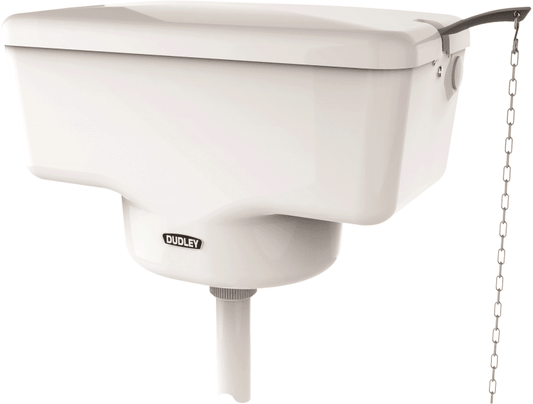 DUDLEY TRI-SHELL HIGH LEVEL CISTERN WHITE SISO 317978