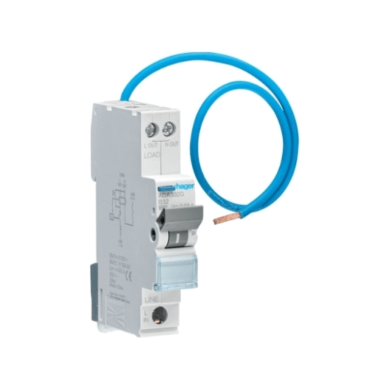 HAGER ADA310 MINI RCBO 10 AMP