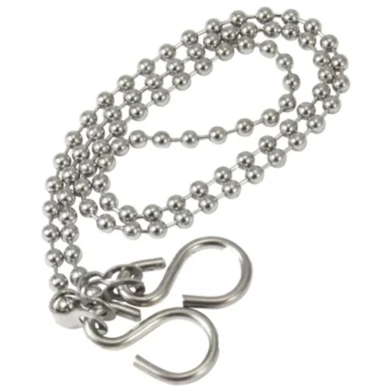 EMBRASS BATH CHAIN & S HOOK 18" 200111