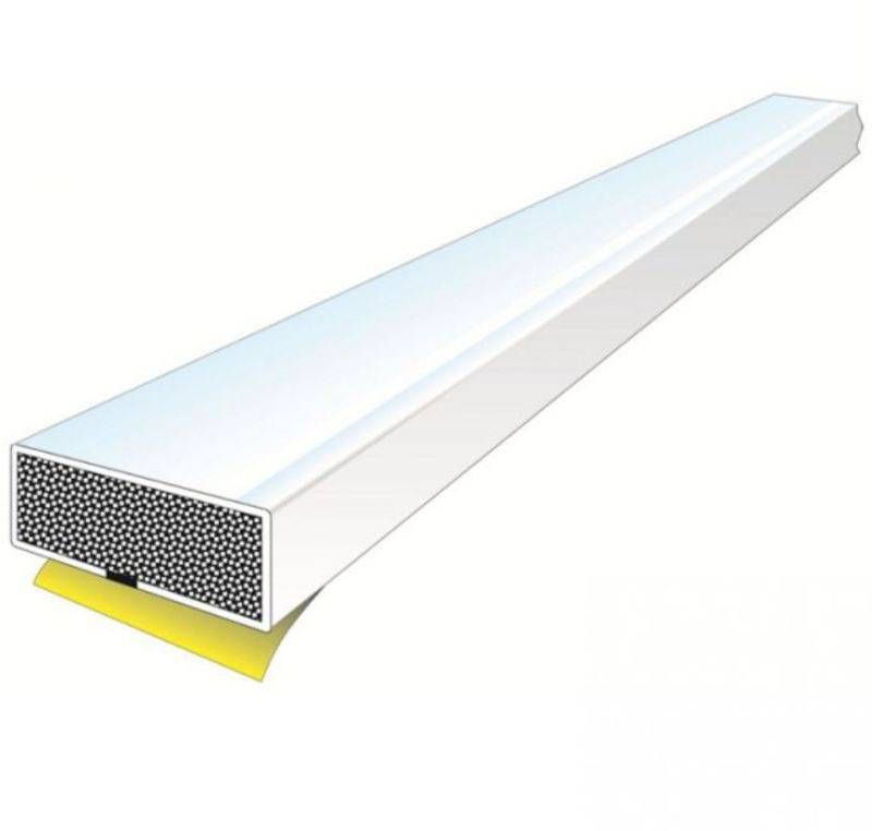 CARLISLE BRASS FIRE DOOR SEAL S/A 2.1m 15 x 4mm WHITE SINGLE