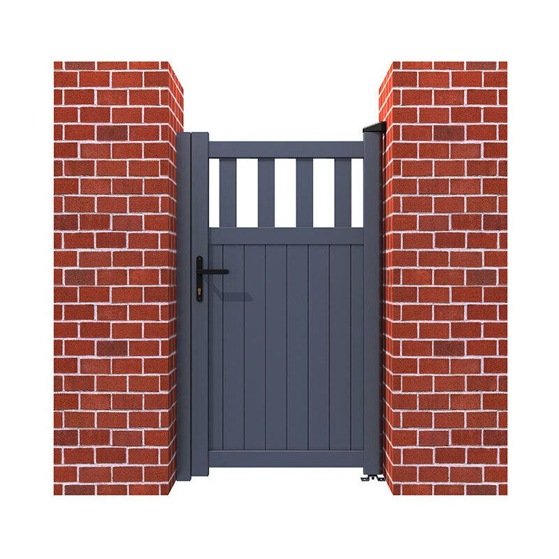 PEDESTRIAN GATE PARTIAL PRIVACY 1000 x 1800mm VERTICAL INFILL ANTHRACITE GREY RMG014PG-22