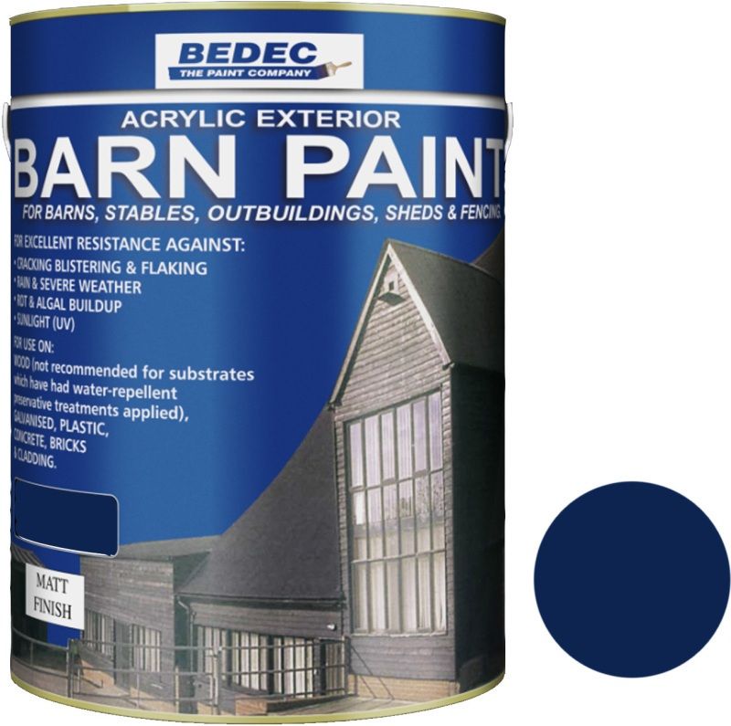 BEDEC MATT BARN PAINT 5l DEEP BLUE BEDE2AN2011/46
