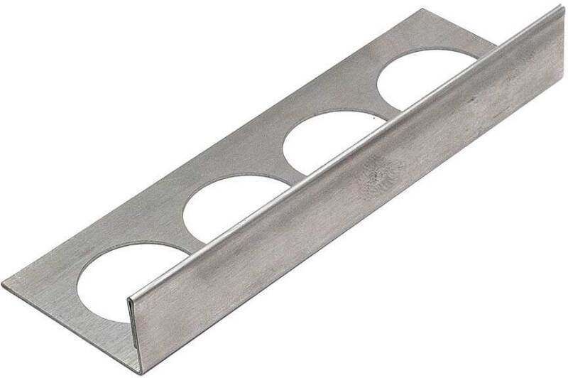 GLOBAL STONE BRUSHED STAINLESS STEEL 304 STRAIGHT TRIM 22.5mm x 2.5m UUBSG225
