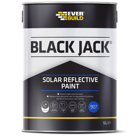 Everbuild 907 Black Jack Solar Reflective Paint 5L 90705