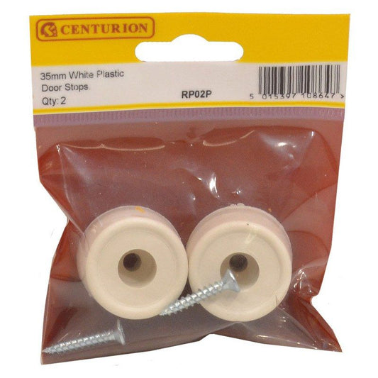 CENTURION RP02P LARGE 35mm WHITE DOOR STOP